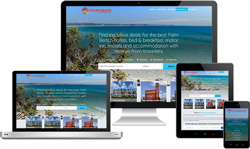 Palm Beach Accommodation displayed beautifully on multiple devices